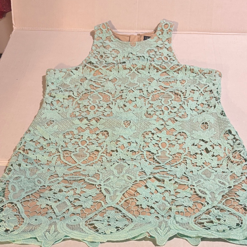 VENUS Light mint Lace Fabric